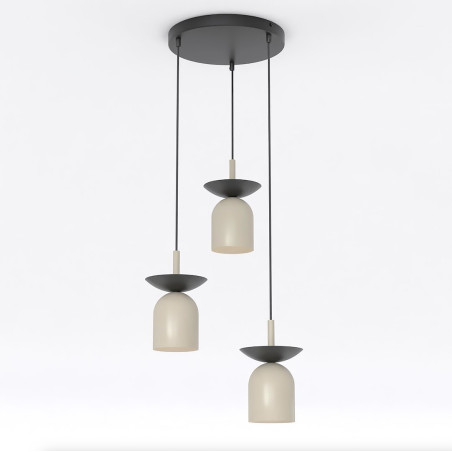 Lampa wisząca Ego 30cm - Retro design | Emibig