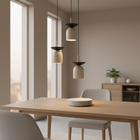 Lampa wisząca Ego 30cm - Retro design | Emibig