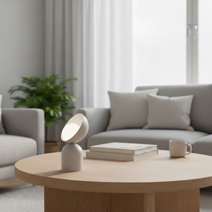 Lampa stołowa Emibig Boto: Designerski styl, szklana kula