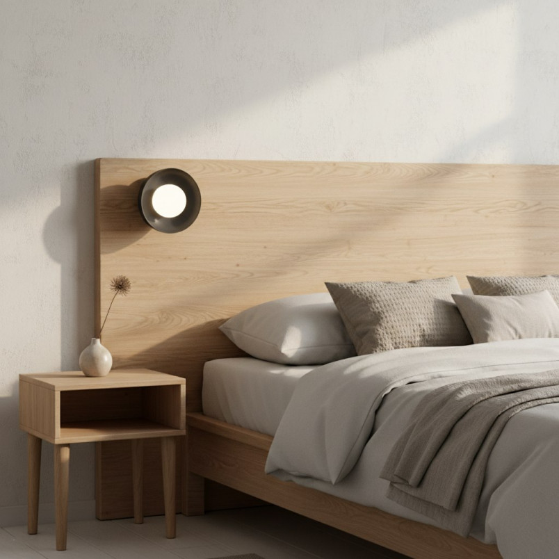 Kinkiet Ozzy Emibig: Szklana kula, nowoczesny design