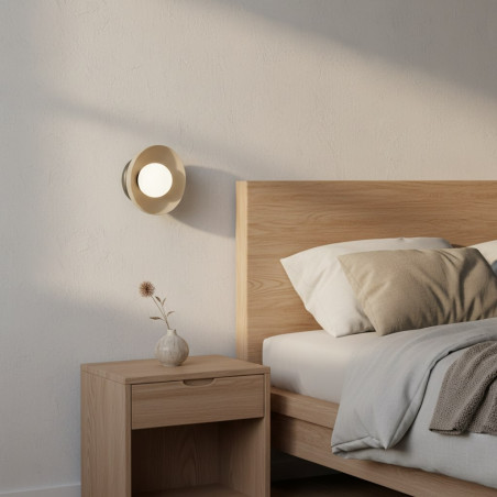 Kinkiet Ozzy Emibig | Szklana kula, nowoczesny design