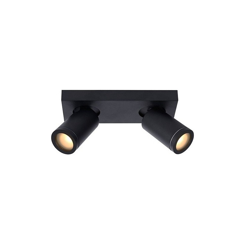 Plafon LED Taylor II czarny | Reflektor łazienkowy Lucide