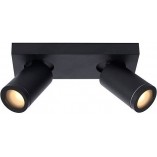 Plafon LED Taylor II czarny | Reflektor łazienkowy Lucide