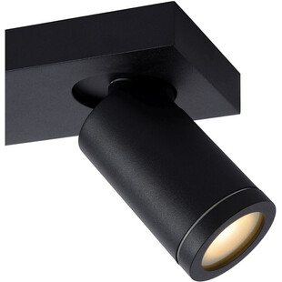 Plafon LED Taylor II czarny | Reflektor łazienkowy Lucide