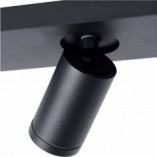 Plafon LED Taylor II czarny | Reflektor łazienkowy Lucide