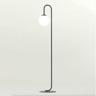 Lampa podłogowa czarna Emibig Flor | Minimalizm i styl