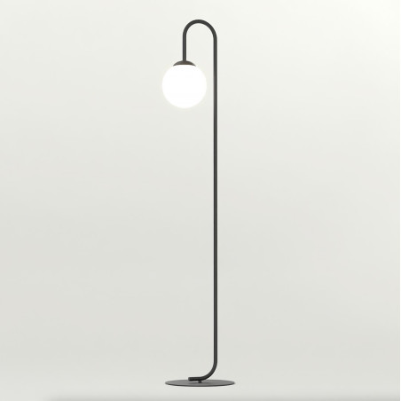 Lampa podłogowa czarna Emibig Flor | Minimalizm i styl