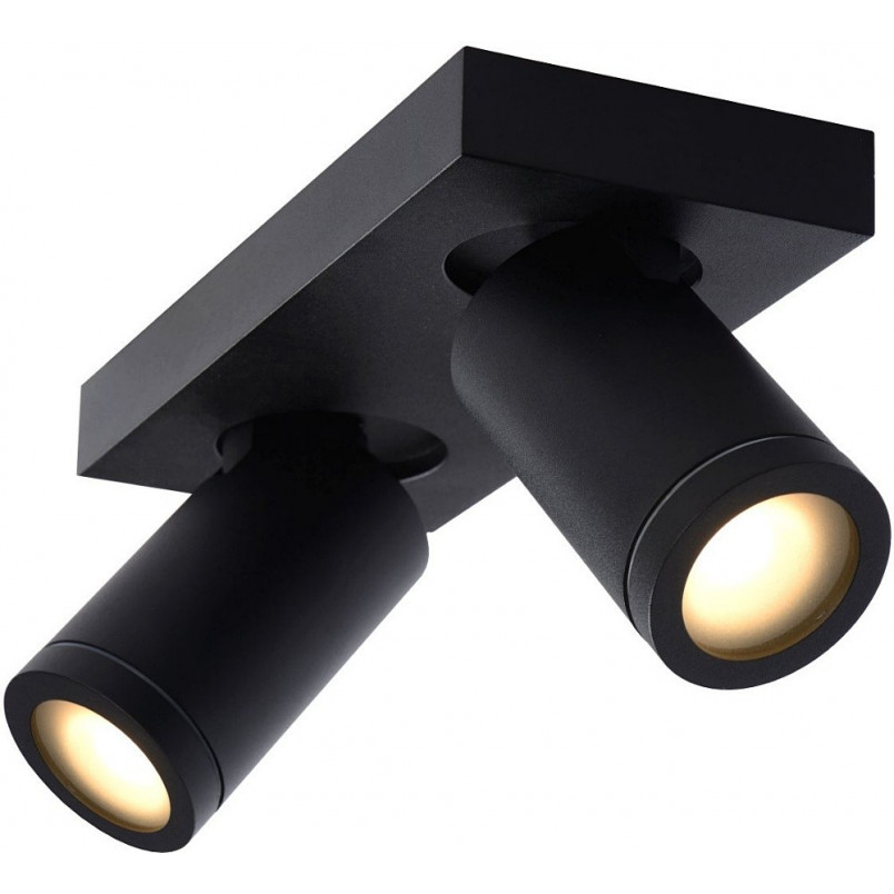 Plafon LED Taylor II czarny | Reflektor łazienkowy Lucide