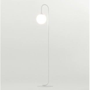 Lampa podłogowa Emibig Flor: Biała kula, 150cm | Sklep mebli