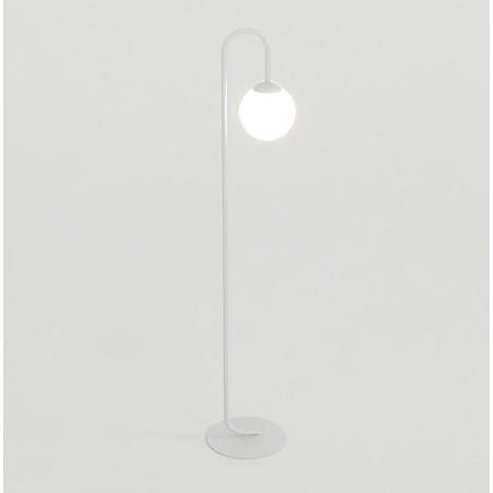 Lampa podłogowa Emibig Flor: Biała kula, 150cm | Sklep mebli