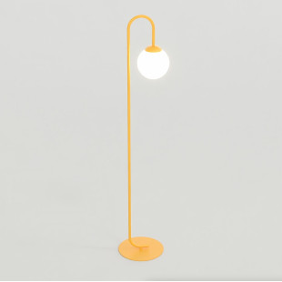 Lampa podłogowa Flor | Pomarańczowa i biała | Emibig