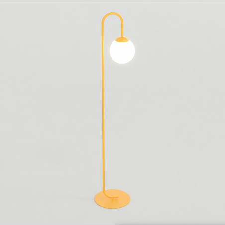 Lampa podłogowa Flor | Pomarańczowa i biała | Emibig