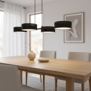 Lampa wisząca Drumz | Emibig | 80cm | Czarna