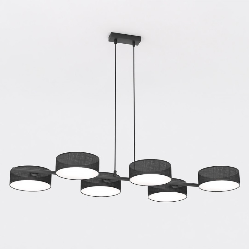 Lampa wisząca Drumz 100cm czarna Emibig | Sklep mebli