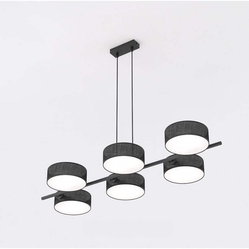 Lampa wisząca Drumz 100cm czarna Emibig | Sklep mebli