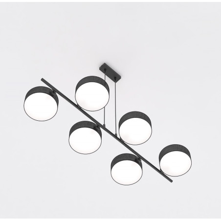 Lampa wisząca Drumz 100cm czarna Emibig | Sklep mebli