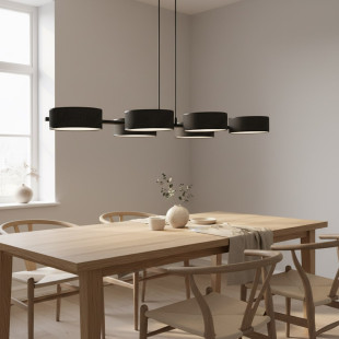 Lampa wisząca Drumz 100cm czarna Emibig | Sklep mebli