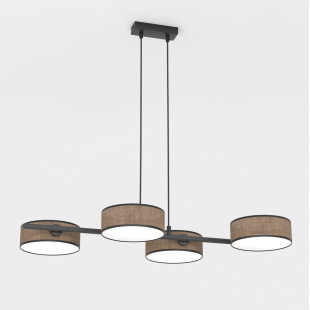 Lampa wisząca Drumz 80cm | Brązowa | Emibig