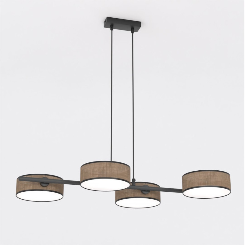 Lampa wisząca Drumz 80cm | Brązowa | Emibig
