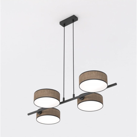 Lampa wisząca Drumz 80cm | Brązowa | Emibig