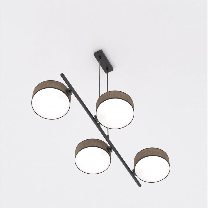 Lampa wisząca Drumz 80cm | Brązowa | Emibig