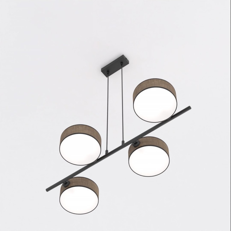 Lampa wisząca Drumz 80cm | Brązowa | Emibig