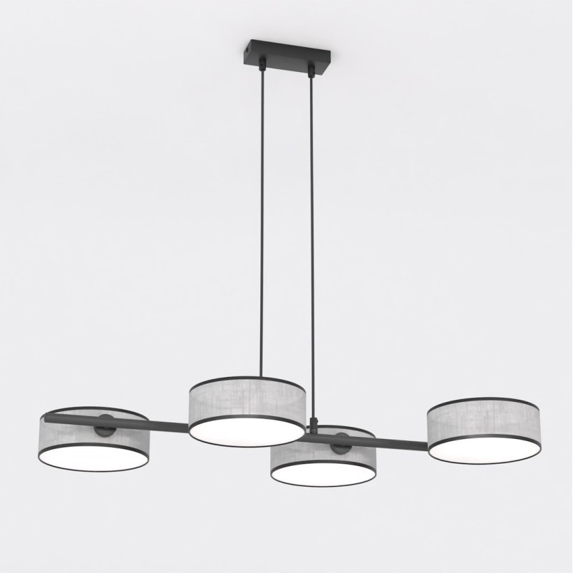 Lampa Drumz szara Emibig | Wisząca 4 punktowa | Sklep mebli