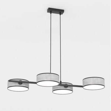 Lampa Drumz szara Emibig | Wisząca 4 punktowa | Sklep mebli