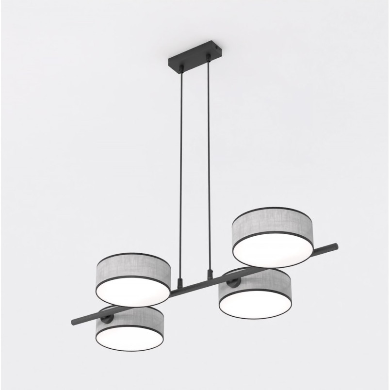 Lampa Drumz szara Emibig | Wisząca 4 punktowa | Sklep mebli