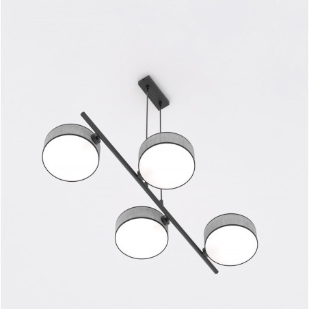Lampa Drumz szara Emibig | Wisząca 4 punktowa | Sklep mebli