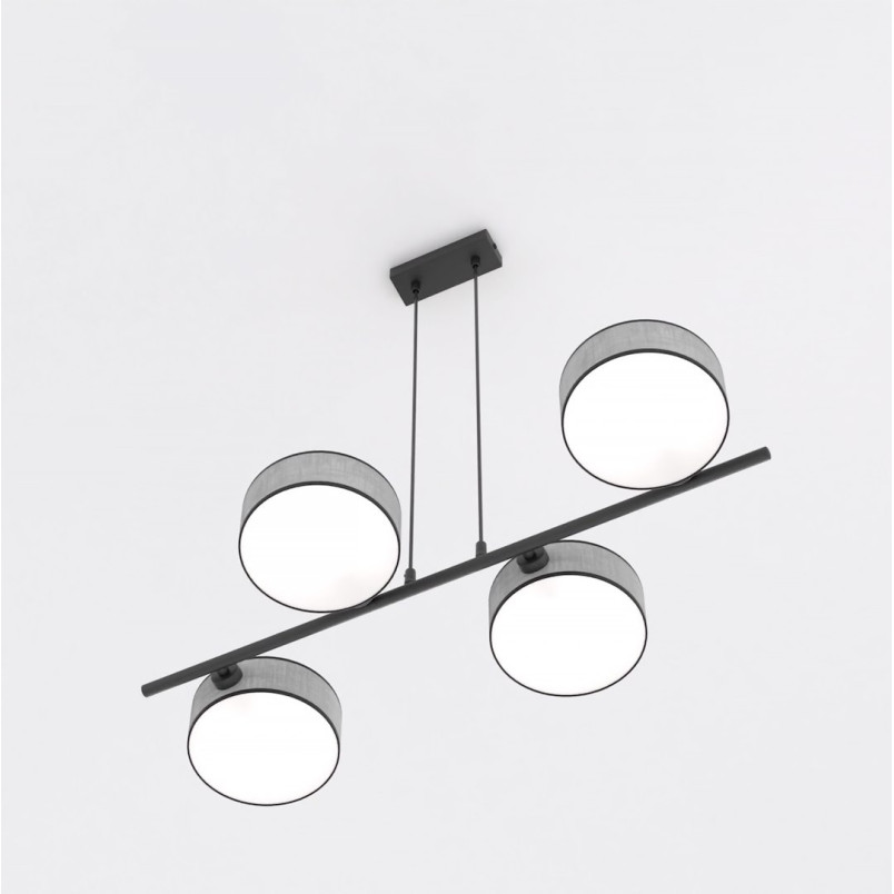 Lampa Drumz szara Emibig | Wisząca 4 punktowa | Sklep mebli