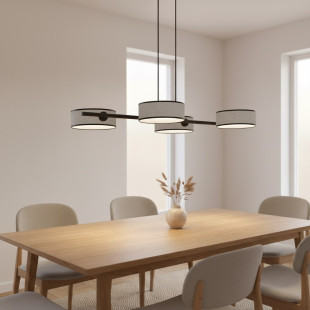 Lampa Drumz szara Emibig | Wisząca 4 punktowa | Sklep mebli