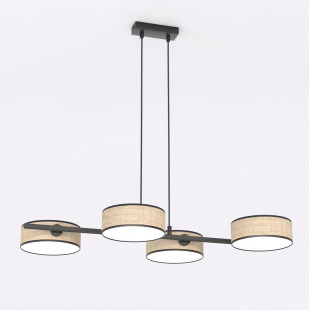 Lampa wisząca Drumz rattanowa Emibig | 80cm | Sklep z lampami