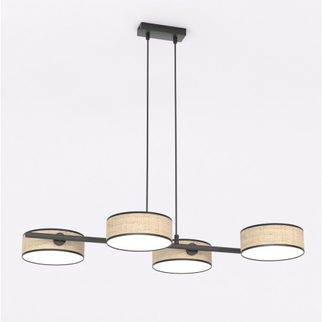 Lampa wisząca Drumz rattanowa Emibig | 80cm | Sklep z lampami