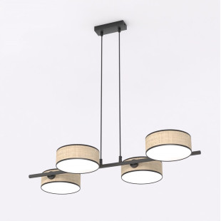 Lampa wisząca Drumz rattanowa Emibig | 80cm | Sklep z lampami