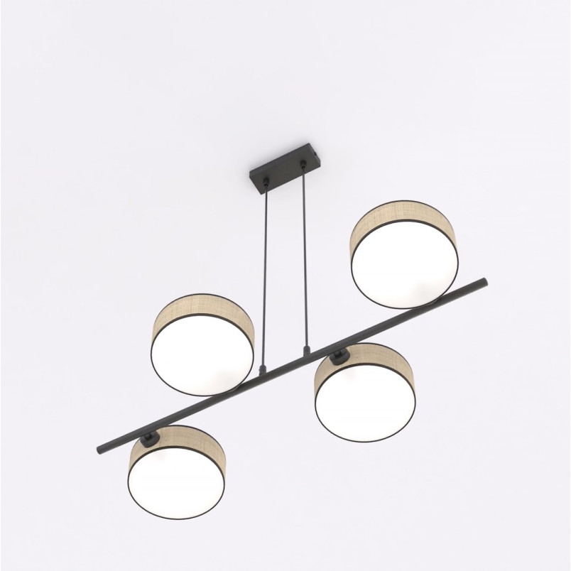 Lampa wisząca Drumz rattanowa Emibig | 80cm | Sklep z lampami