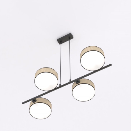 Lampa wisząca Drumz rattanowa Emibig | 80cm | Sklep z lampami