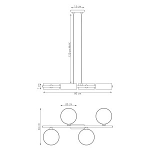 Lampa wisząca Drumz rattanowa Emibig | 80cm | Sklep z lampami