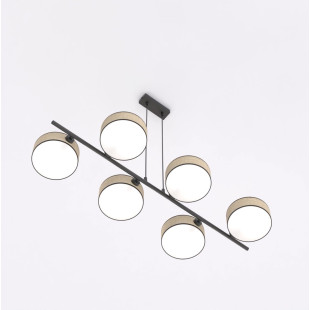 Lampa wisząca Drumz rattan | Emibig - 6 punktów, 100cm