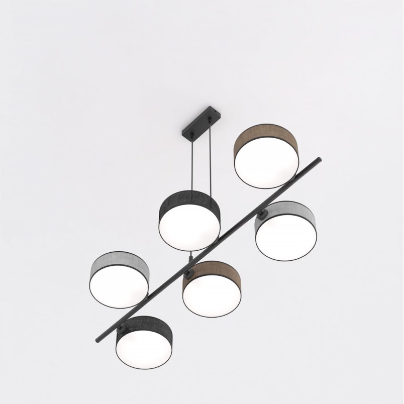 Lampa Drumz - 6 punktów, 100cm - Emibig | Multikolor