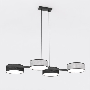 Lampa wisząca Drumz | Emibig - Szaro-czarna, 80cm