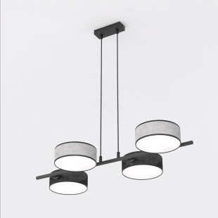 Lampa wisząca Drumz | Emibig - Szaro-czarna, 80cm