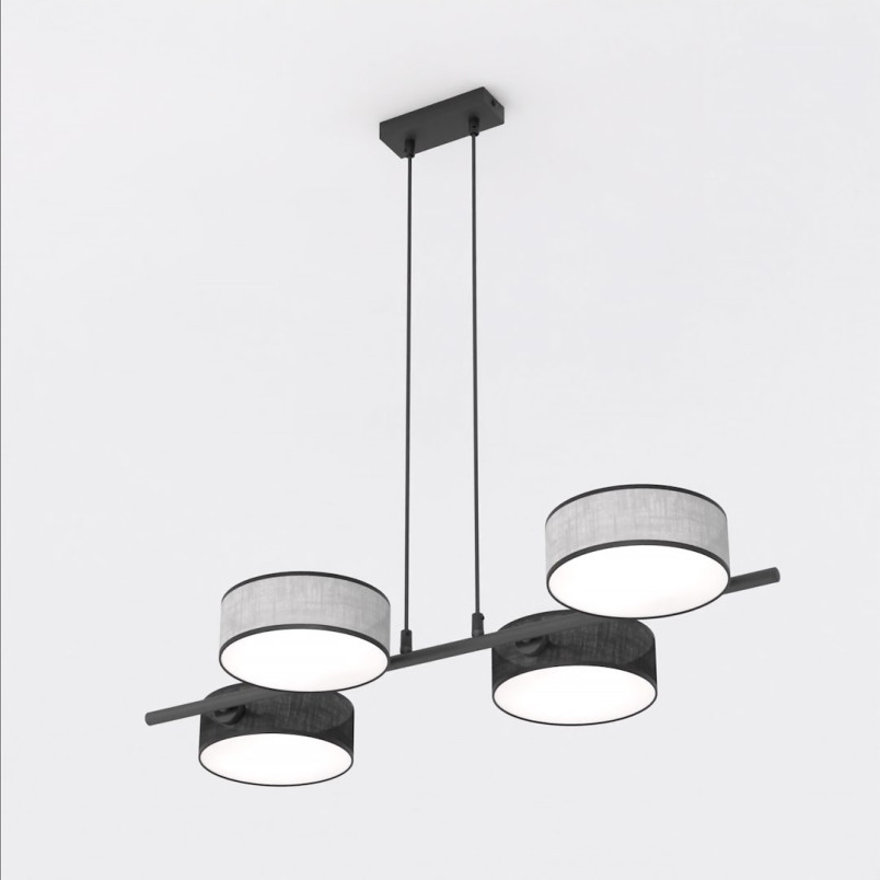 Lampa wisząca Drumz | Emibig - Szaro-czarna, 80cm