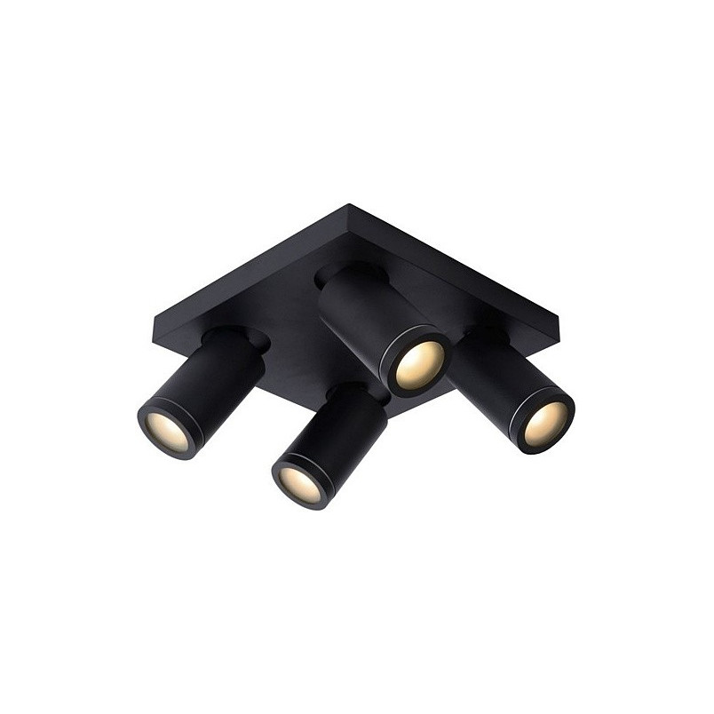 Plafon kierunkowy łazienkowy Taylor IV LED czarny | Lucide