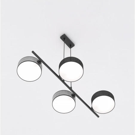 Lampa wisząca Drumz | Emibig - Szaro-czarna, 80cm