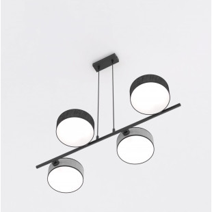 Lampa wisząca Drumz | Emibig - Szaro-czarna, 80cm