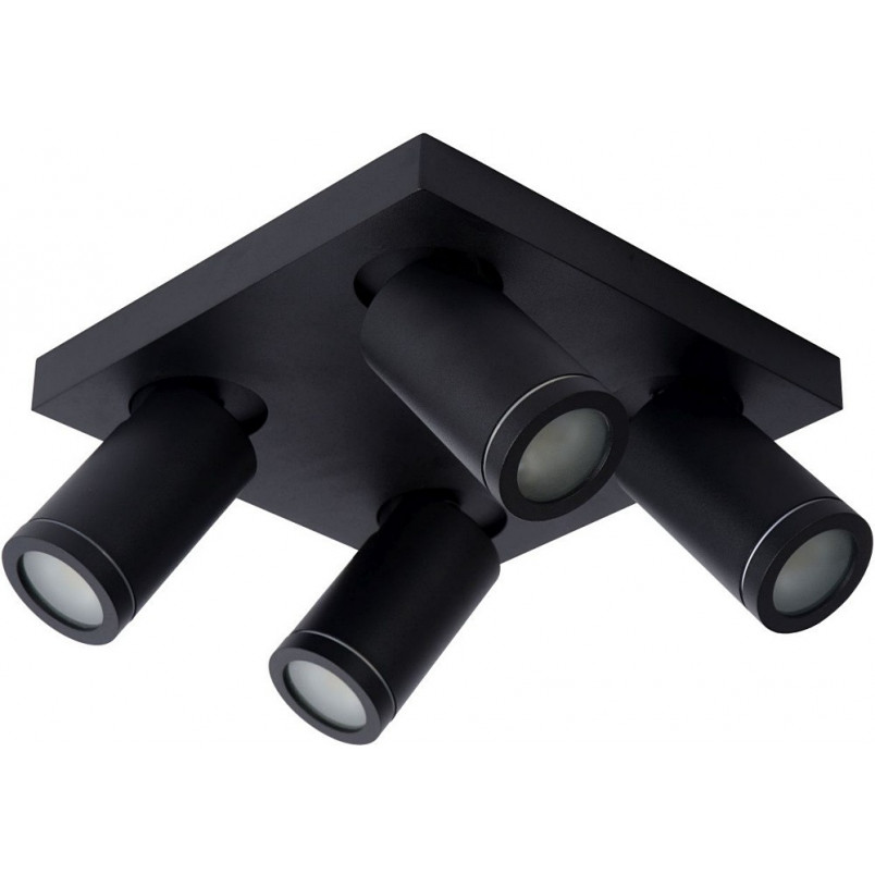 Plafon kierunkowy łazienkowy Taylor IV LED czarny | Lucide