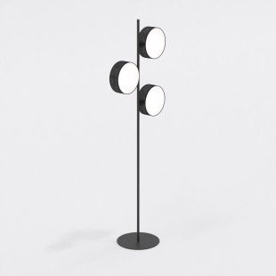 Lampa podłogowa Drumz | 3 punkty, 160cm, Czarna | Emibig