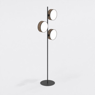 Lampa podłogowa Drumz | 3 punkty, 160cm, brąz | Emibig
