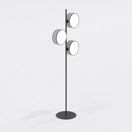 Lampa podłogowa Drumz | 3 punkty, 160cm, szara - Emibig
